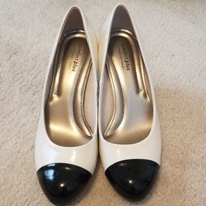 Black and White heels